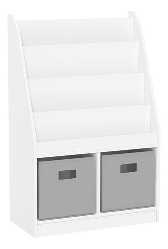 Estantería Infantil Con Dos Cubículos Color Blanco Riverridg
