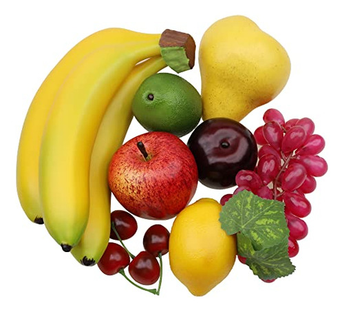 Artificial Realista Manzana Brin Plátano Uva Limón Pera Frut