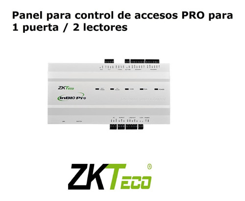 Imagen 3 de 8 de Central De Control De Accesos Inbio 160 Pro Lector Rfid Zk