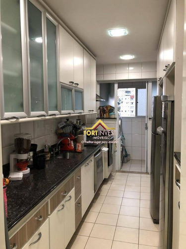 Imagem 12 de 30 de Cobertura Com 3 Dormitórios À Venda, 136 M² Por R$ 950.000,00 - Vila Guilhermina - Praia Grande/sp - Co0012