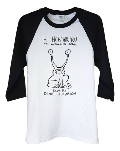 Polera Raglan 3/4 Daniel Johnston Hi How Are Pop Abominatron