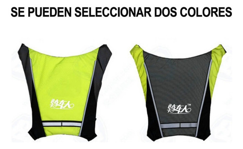 - Chaleco Señal Led Ciclismo Ciclista Seguridad Luces De