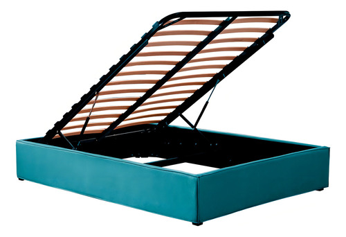 Base Para Colchón Queen Size Roomi Explorer C/ Almacenaje Rs Color Azul