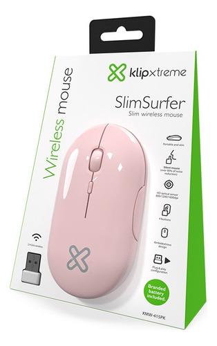 Mouse Slimsurfer Inalámbrico De 4 Botones