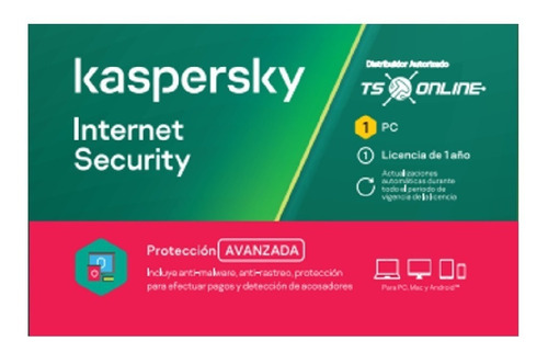 Imagen 1 de 3 de Licencia Kaspersky Internet Security 1 Pc 1 Año