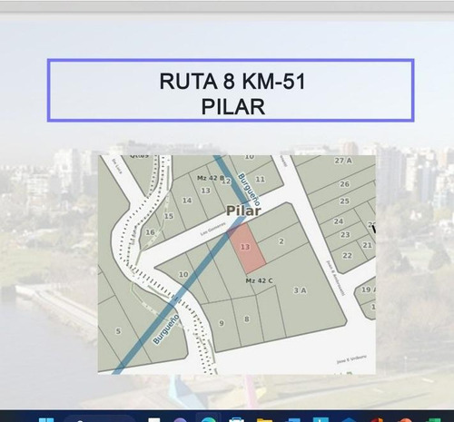 Terreno En Venta - Ruta 8 Km. 51 Pilar