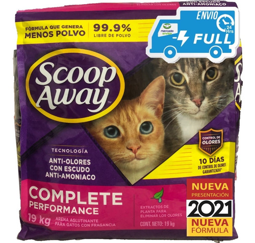 Arena Aglutinante Quita Olores Scoop Away 19 Kg Envio Gratis