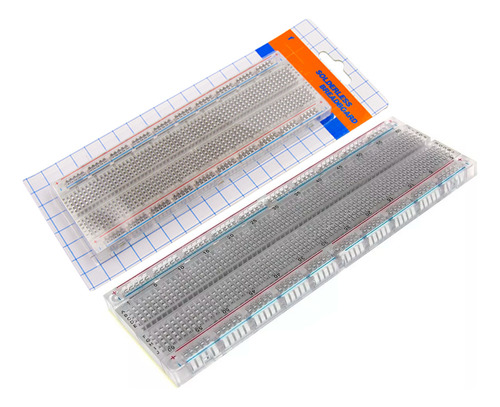 Protoboard Transparente 830 Puntos Mb102 Pruebas Arduino Pcb