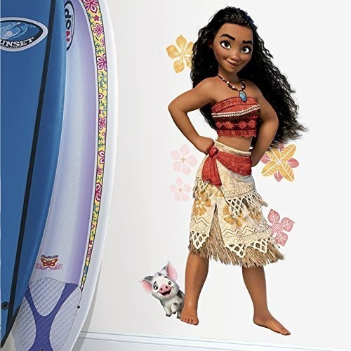 Roommates Rmk3383gm Disney Moana Peel Y Stick Giant Wall Dec