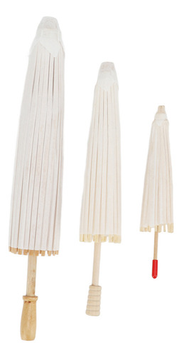 Paraguas De Papel En Blanco, 3 Piezas, 20 Cm, 30 Cm, 40 Cm,