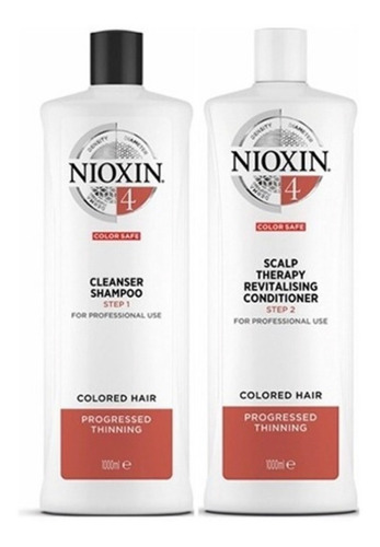 Nioxin 4 Duo Shampoo Y Acondicionador 1000ml Sist 4