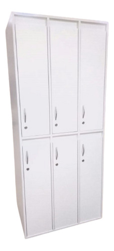 Guardarropa 6 Puertas Lockers Melamina Vestuario Empresas 