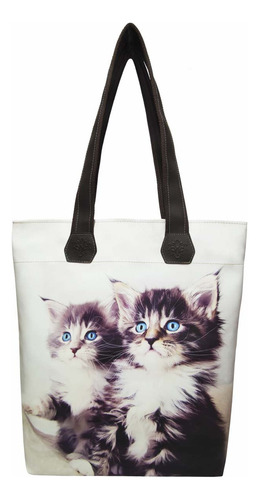 Bolsa Pet Feminina Impermeável Gatinhos Olhos Azuis Magicc Bolsas 019