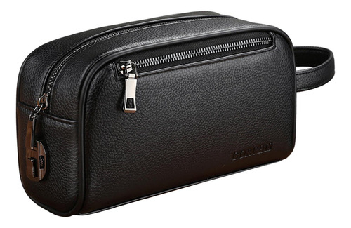 Bolso De Mano Para Hombre De Gran Negro Con Cerradura