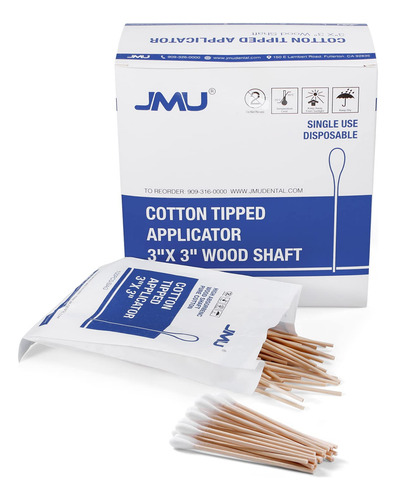 Aplicadores Con Punta De Algodón Cotton Swabs Jmu Medical De