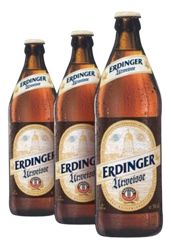 Kit 3x Cerveja Erdinger Urweisse 500ml