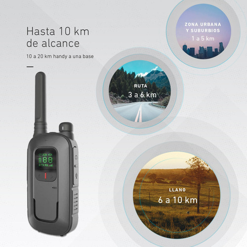 Imagen 3 de 10 de Kit 2 Handy Baofeng Radio Walkie Talkie Bft12 16ch Uhf Lcd