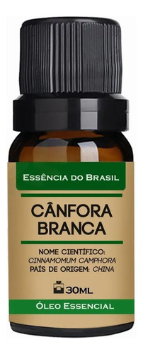 Óleo Essencial Cânfora Branca 30ml - Puro E Natural