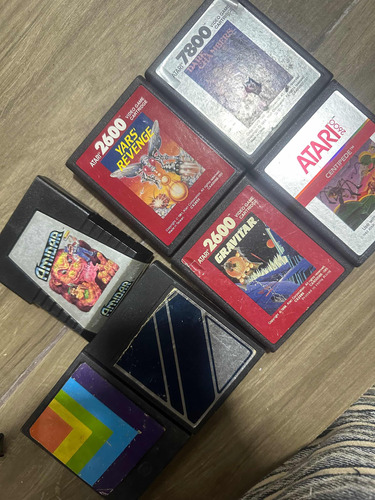 Lote 7 Cartuchos De Atari Originales Dark Pitfall Yars 2600