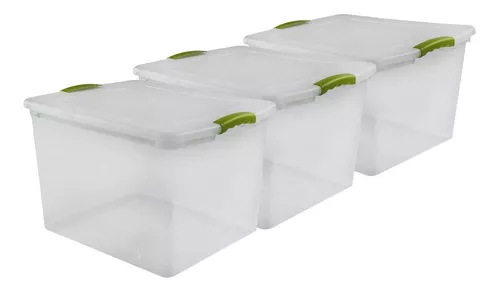 AUTORODEC Pack de 3 cajas organizadoras de 30 x 45 x 17.5 cm