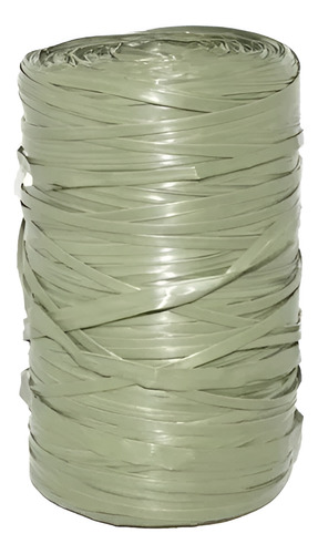 Rollo De Cinta Plastico Recuperado Por Ovillo Polipropile X5 Gris