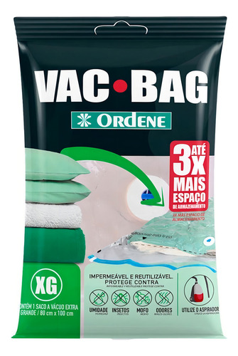 Kit 4 Sacos Armazenagem A Vácuo Vac Bag Impermeável Extra G