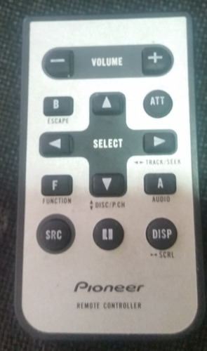Imagen 1 de 3 de Se Vende Control Remoto Pioneer Para Equipo De Carro Usado