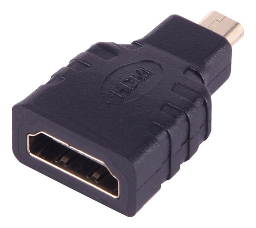 Adaptador Micro Hdmi Macho A Hdmi Hembra Negro (chapado En O