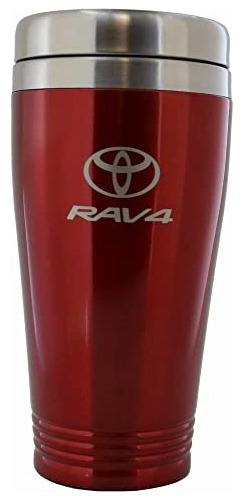 Taza De Viaje De Acero Inoxidable Para Toyota Rav4 (rojo)