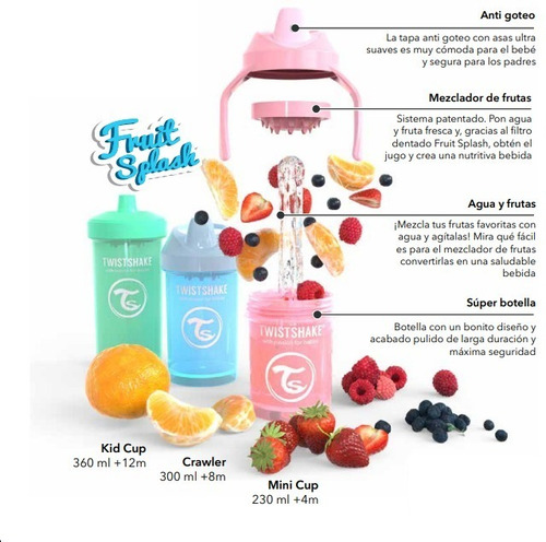 Imagen 4 de 5 de Vaso Twistshake Kid Cup 360ml 12+meses By Maternelle