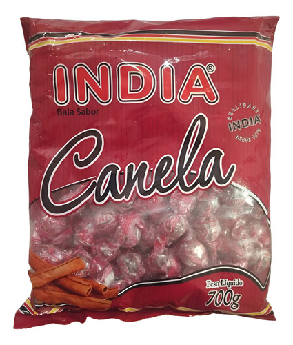 Bala De Canela India Pacote C/ 700g