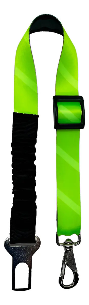 Cinto De Segurança Pet Universal Amortecedor Veículos Cor Verde