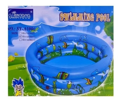 Imagen 5 de 8 de Piscina Inflable Para Niños 120 Cm Verano 3 Anillos