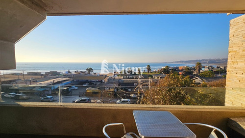 Vista Al Mar Con Azotea Privada,impecable Y Soleado. Concón