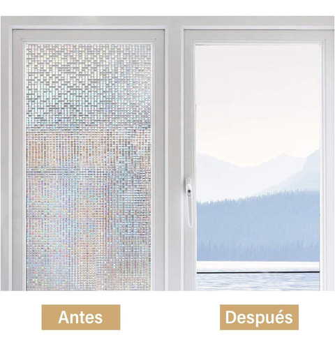 Película Adhesiva Blanco Mate Para Privacidad Vidrio Ventana