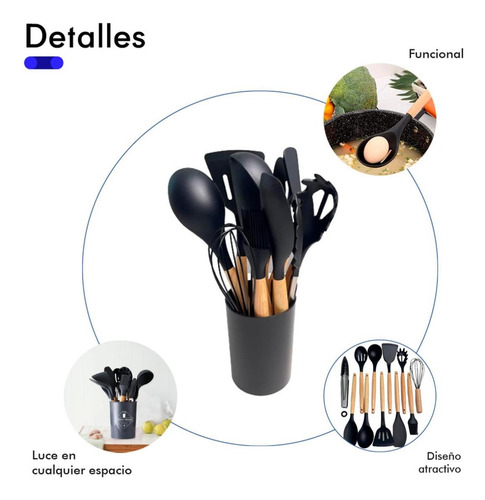 Kit 12 Utensilios Cocina Reposteria Durables Uso Profesional