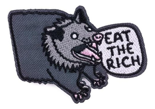 Eat The Rich Possum - Parche Planchar O Coser