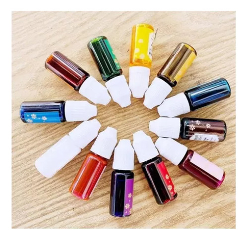 Set 12 Colores Pigmento Transparente Para Resina Completo