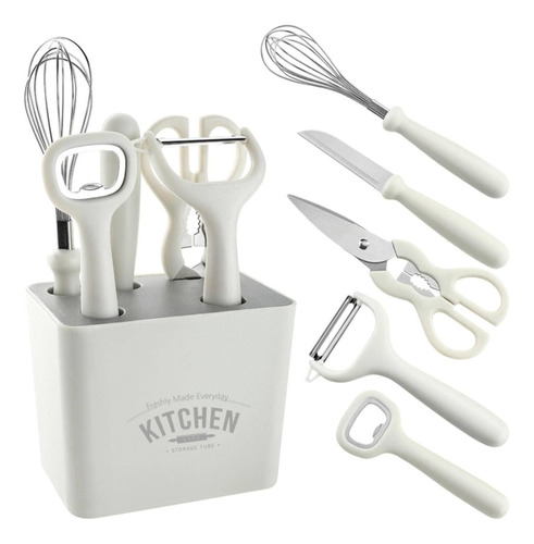 Set 6 En 1 De Utensilios Para Cocina Con Contenedor