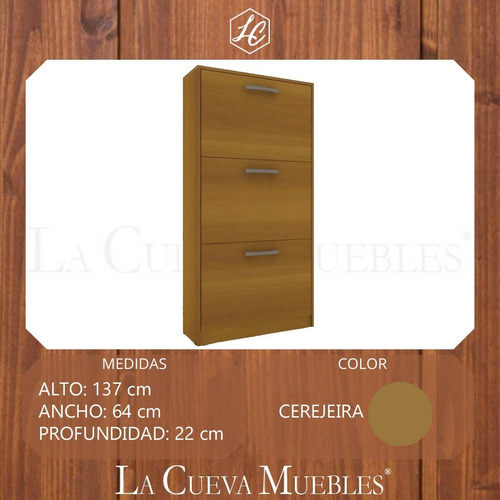 Imagen 3 de 6 de Zapatera Premium - Dormitorio - Mueble - 18 Pares - Lcm