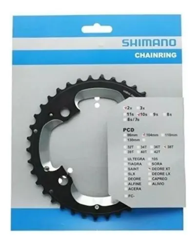 WG DISTRIBUCI N DE REPUESTOS Coronilla Shimano Deore 38 Dientes