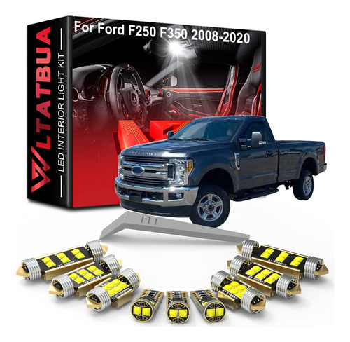 Kit Luz Led Para Interior Repuesto Ford Bombilla Blanca