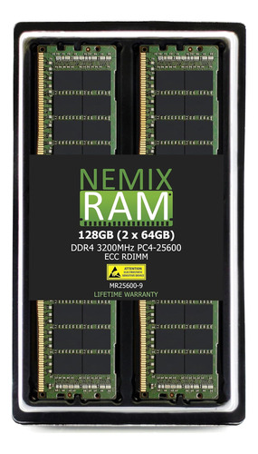 Nemix Ram 128 Gb (2 X 64 Gb) Ddrpcrx4 Ecc Rdimm Memoria Rack
