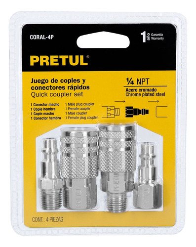 Juego Coples Conectores Para Compresor 1/4´ Conexión 27020