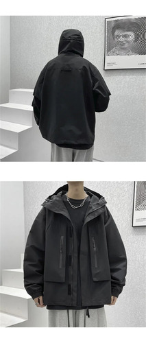 A Chaqueta Casual Impermeable A Prueba De Viento Con