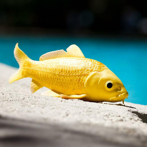 Koi Pez Amarillo Safari Figura Marina Muñeco Realista Atrix®