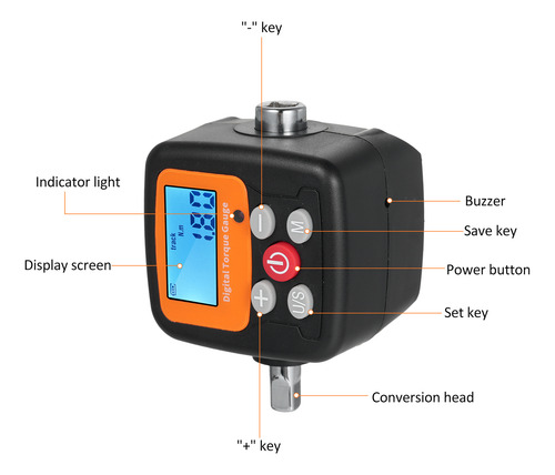 Medidor De Pantalla Digital Gauge Engc-30, Adaptadores De 1/