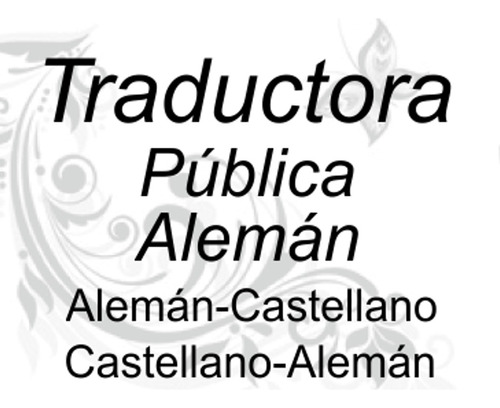 Traducciones Publicas Alemán Castellano Y Castellano Alemán