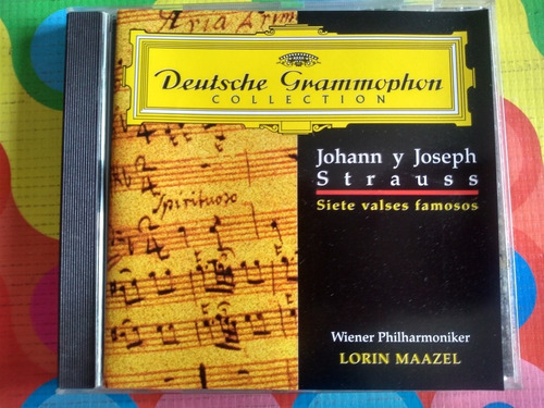 Johann Y Joseph Cd Strauss Siete Valses Famosos