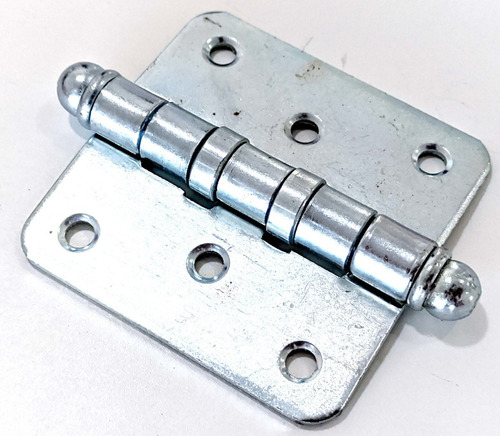 Imagen 2 de 10 de Bisagras Munision 75 X 75 X 2.5mm Zincado Azul Reforzada X10